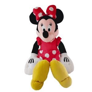 Disney Minnie Mouse 30 " Plush Red Polka Dot Dress. Large Jumbo Stuffed Animal